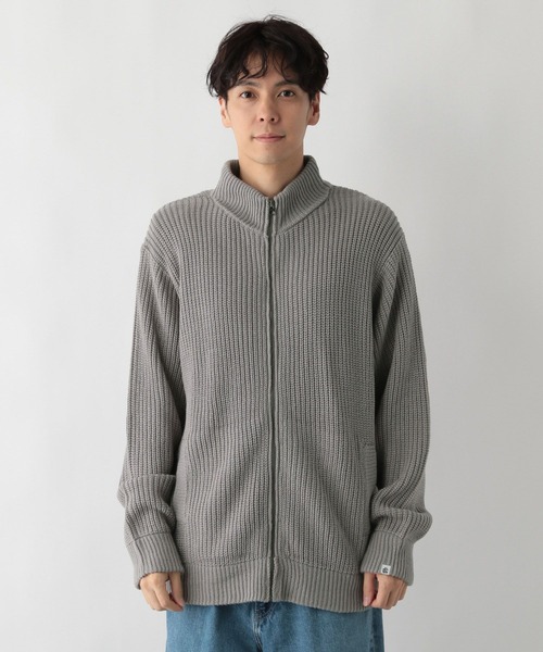 FOUND GOOD（ファウンドグッド）の「ZIPUPニット（ニット/セーター・メンズ・オレンジ系5/グレー系5/ブラック・L/XL/S/M）」の9枚目の写真