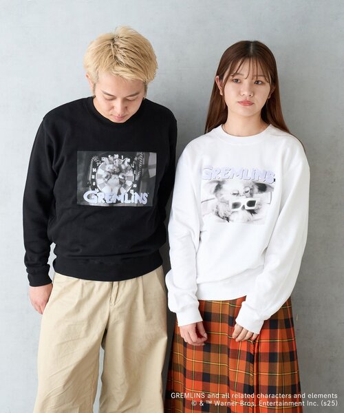 BIRTHDAY BAR（バースデイバー）の「【GREMLINS グレムリン】ギズモ　スウェット（スウェット・レディース・ホワイト/ブラック・0）」の4枚目の写真