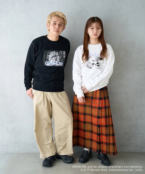 BIRTHDAY BAR（バースデイバー）の「【GREMLINS グレムリン】ギズモ　スウェット（スウェット・レディース・ホワイト/ブラック・0）」の5枚目の写真