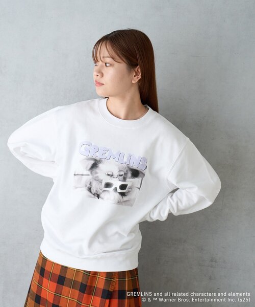 BIRTHDAY BAR（バースデイバー）の「【GREMLINS グレムリン】ギズモ　スウェット（スウェット・レディース・ホワイト/ブラック・0）」の7枚目の写真