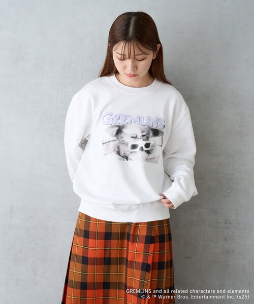 BIRTHDAY BAR（バースデイバー）の「【GREMLINS グレムリン】ギズモ　スウェット（スウェット・レディース・ホワイト/ブラック・0）」の8枚目の写真