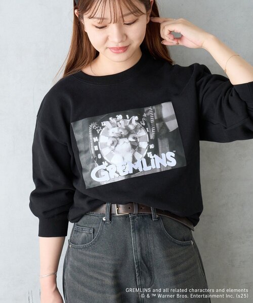 BIRTHDAY BAR（バースデイバー）の「【GREMLINS グレムリン】ギズモ　スウェット（スウェット・レディース・ホワイト/ブラック・0）」の2枚目の写真
