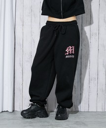 GORGE | 《レオパードロゴ×裏起毛》レディース スウェットジョガーパンツ ルーズシルエット 秋冬(スウェットパンツ)