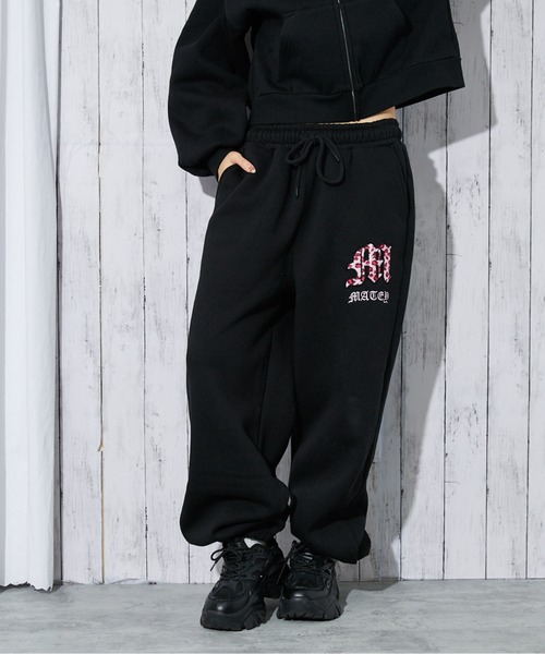 GORGE(ゴージ)の「《レオパードロゴ×裏起毛》レディース スウェットジョガーパンツ ルーズシルエット 秋冬(スウェットパンツ・レディース・グレー/ブラック・F)」の10枚目の写真