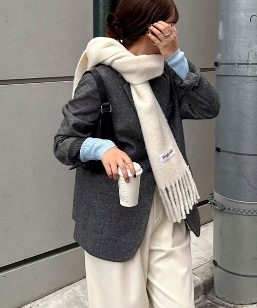 セール】《セットアップ対応》ツィードオーバージャケット（テーラード