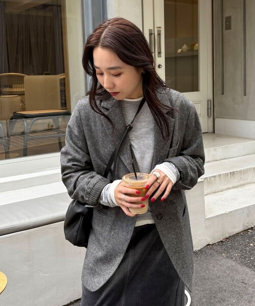 Fredy emue ツィードオーバージャケットコート ツィードオーバージャケットコート | FREDY & GLOSTER(フレディ アンド