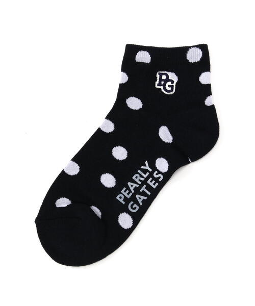セール】【PEARLY GATES】ランダムドット柄ショートソックス (MENS