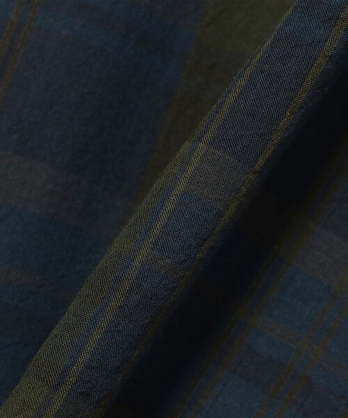 BEAMS F(ビームスエフ)の「コットン グリーン マドラスチェック ビックシャツ(シャツ/ブラウス・メンズ・グリーン・L/M/S)」の6枚目の写真