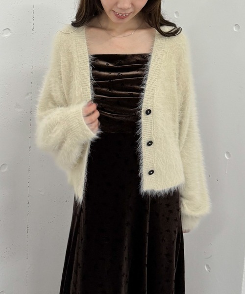 archives（アルシーヴ）の「花柄ベロアキャミワンピース（ワンピース・レディース・ブラウン/ブラック/ブルーグレー・MEDIUM）」の17枚目の写真