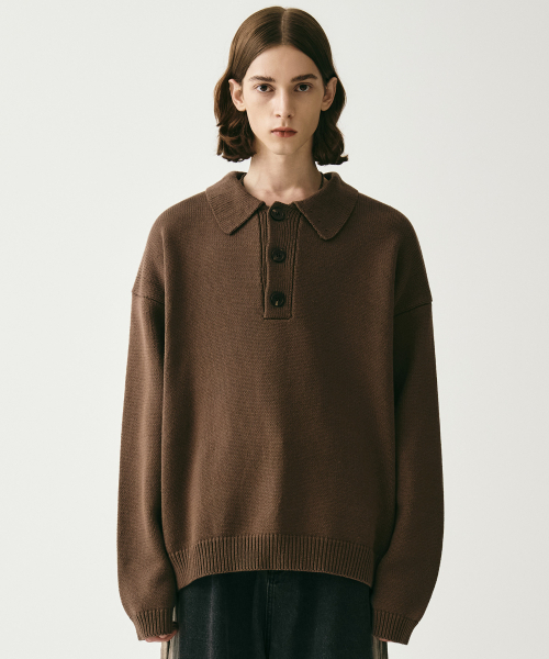 AVANDRESS(アバンドレス )の「Kamen Collar Knit NAVY(ニット/セーター・メンズ・ネイビー・SMALL/MEDIUM)」の3枚目の写真