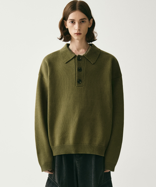 AVANDRESS(アバンドレス )の「Kamen Collar Knit NAVY(ニット/セーター・メンズ・ネイビー・SMALL/MEDIUM)」の6枚目の写真