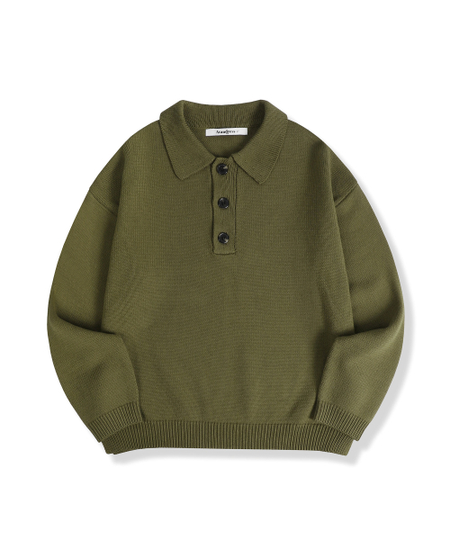 AVANDRESS(アバンドレス )の「Kamen Collar Knit NAVY(ニット/セーター・メンズ・ネイビー・SMALL/MEDIUM)」の12枚目の写真