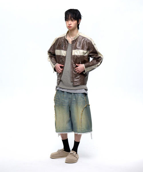RSSC(アールエスエスシー)の「INCISION WASHING DENIM BERMUDA PANTS - LIGHT DENIM(その他パンツ・レディース・その他・1/2)」の4枚目の写真
