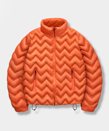 DIMITRI BLACK（ディミトリブラック）の「VLAD ライトシェル軽量ダウンジャケット_ヘリンボーンウェルディングオレンジ（ダウンジャケット/コート）」