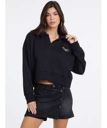 GUESS JEANS（ゲスジーンズ）の「GUESS JEANS Notched Collar Crop Sweat スウェット（スウェット）」