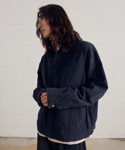 F.ILLUMINATE(フィルミネイト)の「コットンワークジャケット-ネイビー(ミリタリージャケット・レディース・その他・SMALL/MEDIUM/LARGE)」の4枚目の写真