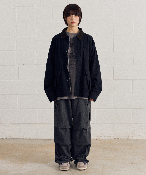 F.ILLUMINATE(フィルミネイト)の「コットンワークジャケット-ネイビー(ミリタリージャケット・レディース・その他・SMALL/MEDIUM/LARGE)」の6枚目の写真