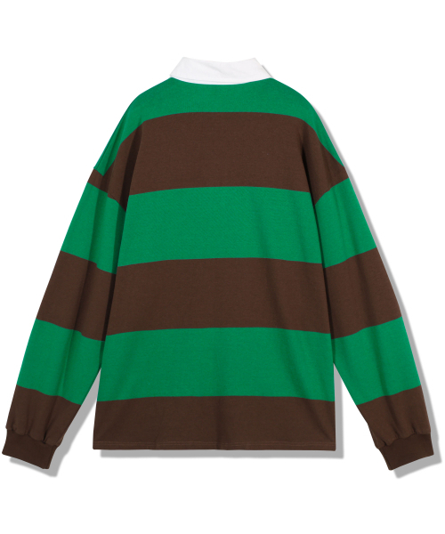 GUBIN(グビン)の「ヴィンテージストライプラグビーTシャツ(ポロシャツ・レディース・その他・MEDIUM/LARGE)」の3枚目の写真