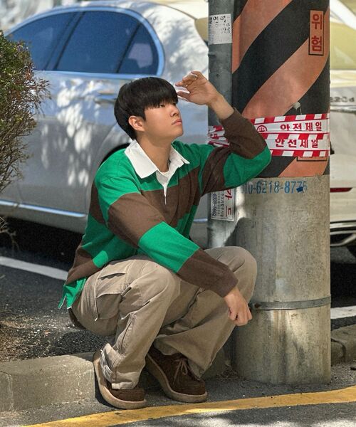 GUBIN(グビン)の「ヴィンテージストライプラグビーTシャツ(ポロシャツ・レディース・その他・MEDIUM/LARGE)」の9枚目の写真