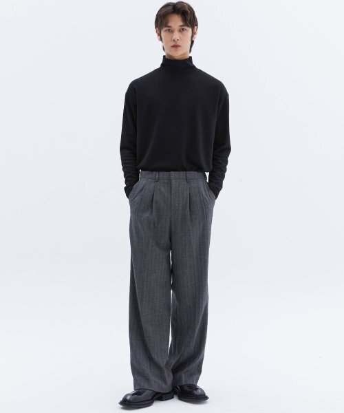 TRIP LE SENS(トリップ ル センス)の「FWコンフォートヘリンボーンスラックス_ライトグレー(スラックス・メンズ・その他・SMALL/MEDIUM/LARGE)」の3枚目の写真