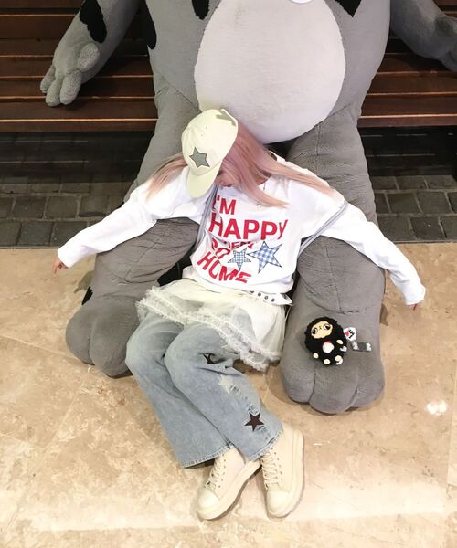 WaiKei(ワイケイ)の「YK チェックアップリケボールキャップ ライトイエロー(キャップ・レディース・その他・FREE)」の8枚目の写真