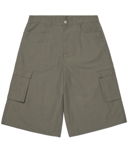 NOMANUAL(NOMANUAL)の「D.P CARGO BERMUDA PANTS - STONE(その他パンツ・レディース・その他・SMALL/MEDIUM/LARGE/X-SMALL)」の1枚目の写真