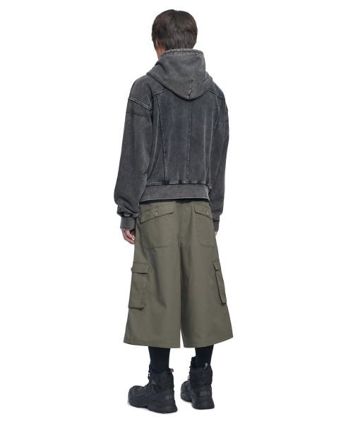 NOMANUAL(NOMANUAL)の「D.P CARGO BERMUDA PANTS - STONE(その他パンツ・レディース・その他・SMALL/MEDIUM/LARGE/X-SMALL)」の4枚目の写真