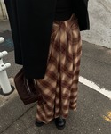 Ameri（アメリ）の「UND DRAPE CHECK SKIRT（スカート・SMALL）」