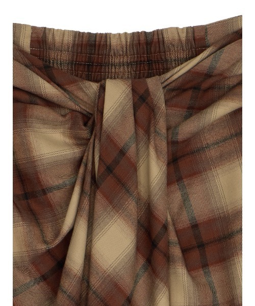 セール】UND DRAPE CHECK SKIRT（スカート）｜Ameri（アメリ）の