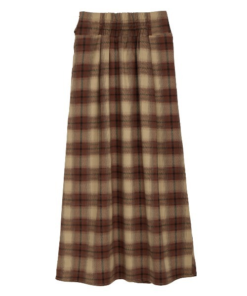 セール】UND DRAPE CHECK SKIRT（スカート）｜Ameri（アメリ）の