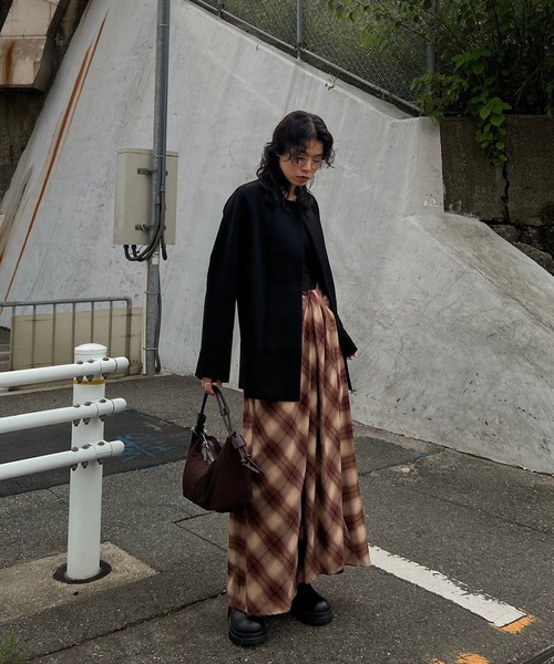 セール】UND DRAPE CHECK SKIRT（スカート）｜Ameri（アメリ）の