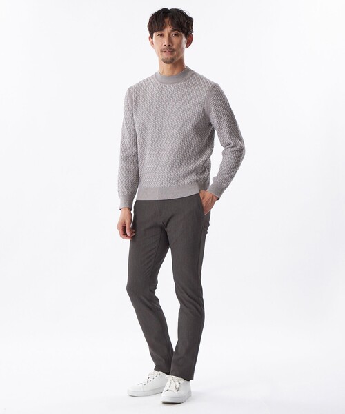 EPOCA UOMO(エポカウォモ)の「ミックスモックネックニット(ニット/セーター・メンズ・グレー/ブラック・48/46)」の8枚目の写真