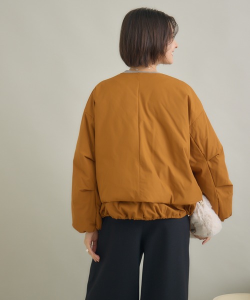 KATHARINE ROSS（キャサリンロス）の「【KATHARINE ROSS】【サスティナブル＆軽暖アウター】Sorona中綿エコブルゾン（ブルゾン・レディース・ネイビー/キャメル/グレイッシュベージュ・FREE）」の14枚目の写真