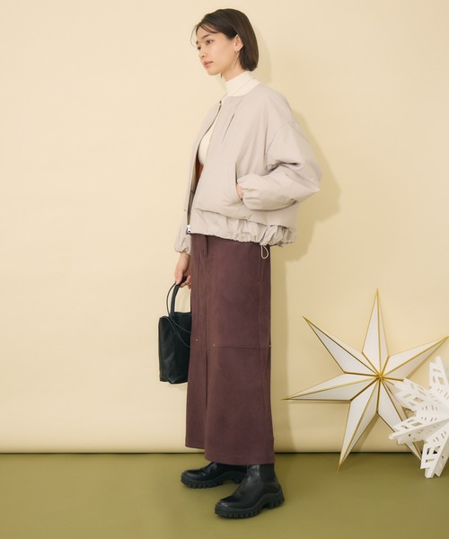 KATHARINE ROSS（キャサリンロス）の「【KATHARINE ROSS】【サスティナブル＆軽暖アウター】Sorona中綿エコブルゾン（ブルゾン・レディース・ネイビー/キャメル/グレイッシュベージュ・FREE）」の17枚目の写真