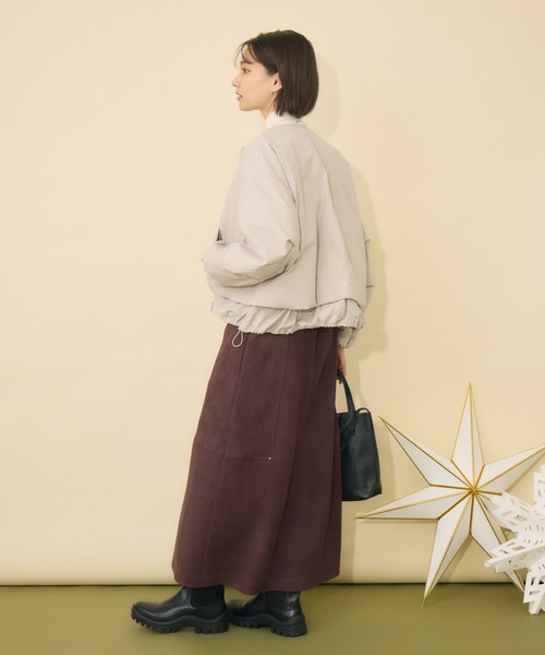 KATHARINE ROSS（キャサリンロス）の「【KATHARINE ROSS】【サスティナブル＆軽暖アウター】Sorona中綿エコブルゾン（ブルゾン・レディース・ネイビー/キャメル/グレイッシュベージュ・FREE）」の19枚目の写真