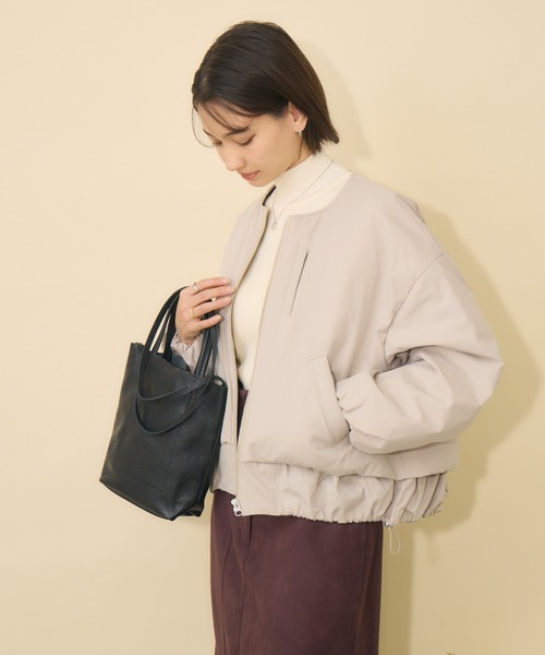 KATHARINE ROSS（キャサリンロス）の「【KATHARINE ROSS】【サスティナブル＆軽暖アウター】Sorona中綿エコブルゾン（ブルゾン・レディース・ネイビー/キャメル/グレイッシュベージュ・FREE）」の21枚目の写真