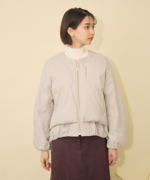 KATHARINE ROSS（キャサリンロス）の「【KATHARINE ROSS】【サスティナブル＆軽暖アウター】Sorona中綿エコブルゾン（ブルゾン・レディース・ネイビー/キャメル/グレイッシュベージュ・FREE）」の22枚目の写真