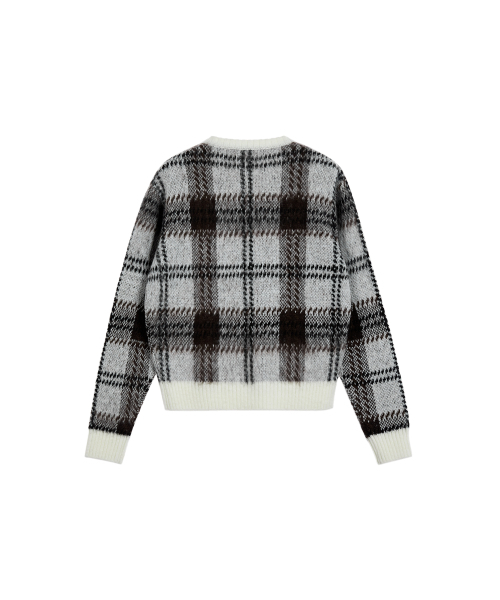 Rest&Recreation（レストアンドレクリエーション）の「CHECK PATTERN HAIRY SWEATER - IVORY（ニット/セーター・レディース・その他・SMALL/LARGE）」の4枚目の写真