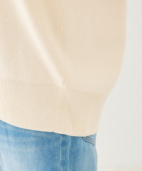 collex（コレックス）の「配色ラインVネックニットプルオーバー（ニット/セーター・レディース・ネイビー/アイボリー・フリー）」の20枚目の写真