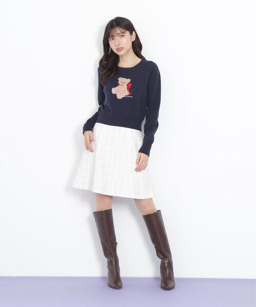 JILL by JILL STUART(ジルバイジルスチュアート)の「◇ラメツィードミニスカート(スカート・レディース・レッド系その他/ホワイト系その他/ブラック系その他・MEDIUM/SMALL)」の12枚目の写真