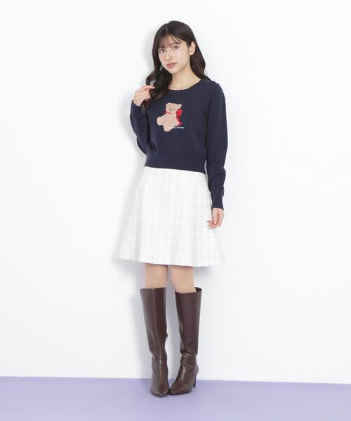 JILL by JILL STUART(ジルバイジルスチュアート)の「◇ラメツィードミニスカート(スカート・レディース・レッド系その他/ホワイト系その他/ブラック系その他・MEDIUM/SMALL)」の14枚目の写真