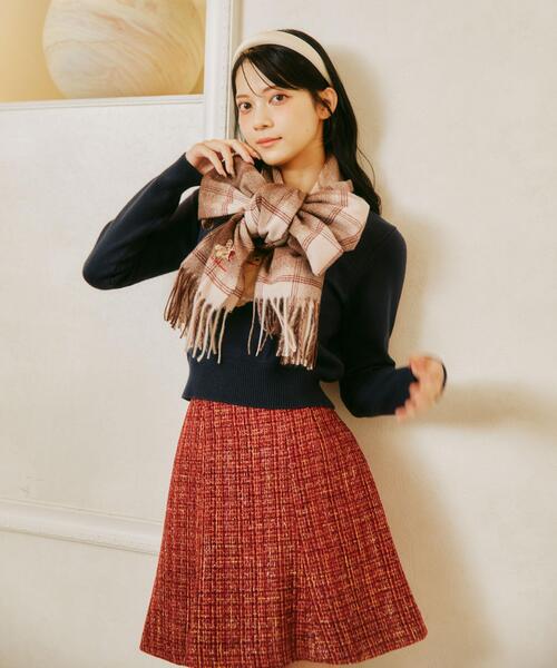 JILL by JILL STUART(ジルバイジルスチュアート)の「◇ラメツィードミニスカート(スカート・レディース・レッド系その他/ホワイト系その他/ブラック系その他・MEDIUM/SMALL)」の17枚目の写真