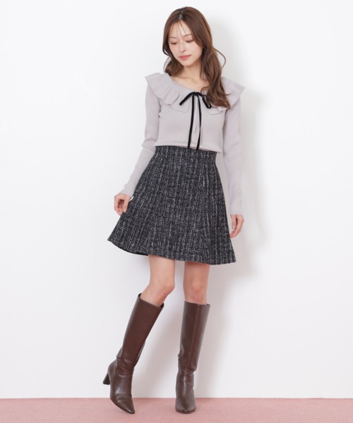 セール】◇ラメツィードミニスカート（スカート）｜JILL by JILL