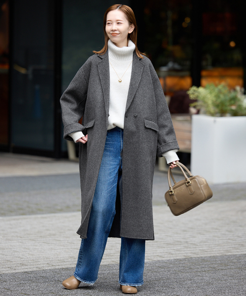 追加2》souple woolダブルフェイスチェスターコート（チェスターコート