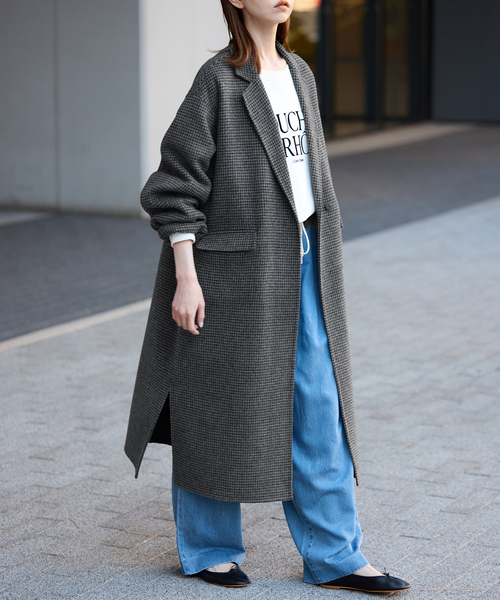 SLOBE IENA（スローブイエナ）の「《追加2》souple woolダブルフェイスチェスターコート（チェスターコート・レディース・チャコールグレー・38/36）」の13枚目の写真