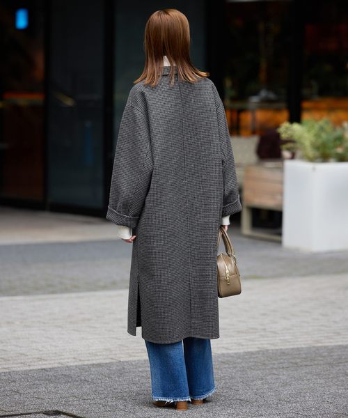 SLOBE IENA（スローブイエナ）の「《追加2》souple woolダブルフェイスチェスターコート（チェスターコート・レディース・チャコールグレー・38/36）」の5枚目の写真