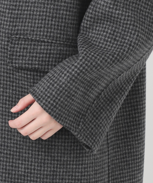 SLOBE IENA（スローブイエナ）の「《追加2》souple woolダブルフェイスチェスターコート（チェスターコート・レディース・チャコールグレー・38/36）」の18枚目の写真