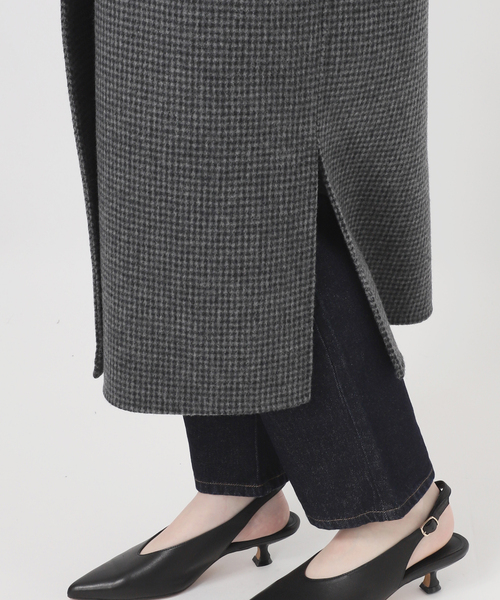 SLOBE IENA（スローブイエナ）の「《追加2》souple woolダブルフェイスチェスターコート（チェスターコート・レディース・チャコールグレー・38/36）」の20枚目の写真