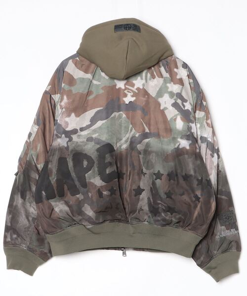 AAPE BY A BATHING APE(エーエイプバイアベイシングエイプ)の「AAPE MAIN JACKET(ミリタリージャケット・メンズ・グリーン系その他2・MEDIUM/SMALL/LARGE/X-LARGE)」の6枚目の写真