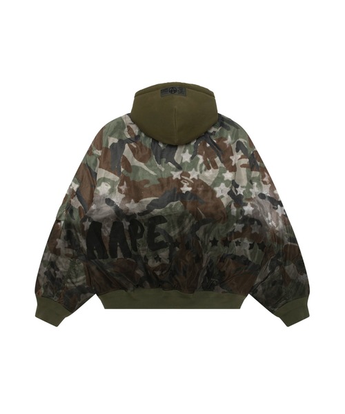AAPE BY A BATHING APE(エーエイプバイアベイシングエイプ)の「AAPE MAIN JACKET(ミリタリージャケット・メンズ・グリーン系その他2・MEDIUM/SMALL/LARGE/X-LARGE)」の2枚目の写真